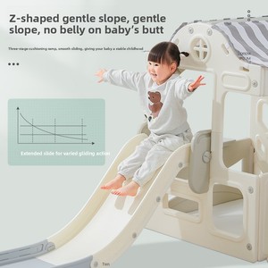 Tente de jeu pliable pour enfants avec toboggan et balançoire, château de princesse d'intérieur pour bébés garçons et filles, jouet durable - Product Image 3