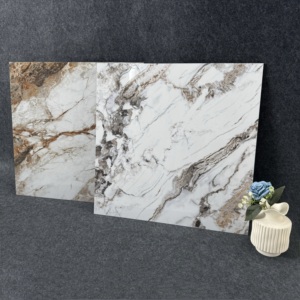 Sang trọng đá <span class=keywords><strong>3D</strong></span> thiết kế 600*600 mét porcelanato đá cẩm thạch cái nhìn gạch cho phòng khách và phòng ngủ Tầng - Product Image 4