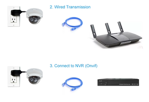 Caméra dôme IP POE 8MP <span class=keywords><strong>4K</strong></span> de haute qualité, vision nocturne infrarouge, système de sécurité CCTV filaire pour la sécurité à domicile et en extérieur, NVR - Product Image 5