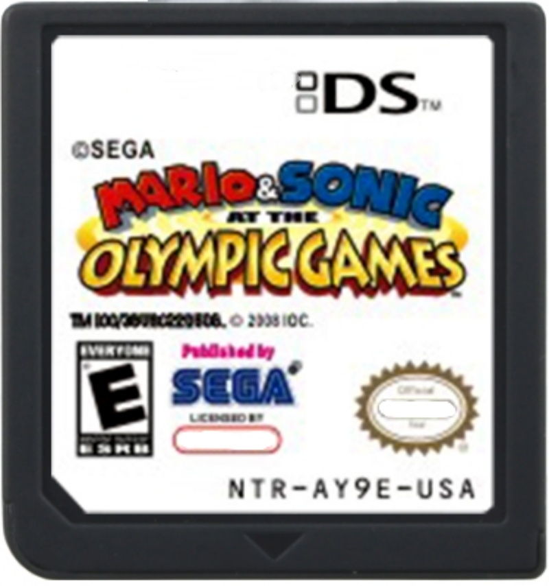 Juegos de Mario y Sonic en negro