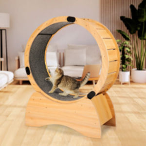 Cama para mascotas de madera maciza, juguete deportivo para gatos hecho con marcos de madera maciza que garantiza una gran durabilidad y estabilidad. - Product Image 1