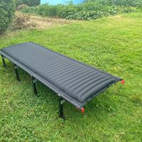 Lit de camping gonflable moderne en alliage d'aluminium, pliable et portable, idéal pour hôtels et parcs - Offre spéciale