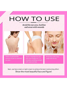 OEM ODM น้ำนมสตรอว์เบอร์รี คอลลาเจน ว่านหางจระเข้ 2 in 1 เจลขัดผิว-ทำความสะอาดล้ำลึก ผิวกระจ่างใส บำรุงผิวหน้าและผิวกาย สำหรับทุกสภาพผิว - Product Image 5