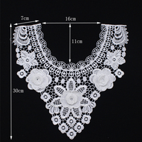 Bon marché Prix Broderie Indienne Brodée Dentelle Col Cou Garniture Dentelle Col Broderie Applique Pour Enfants