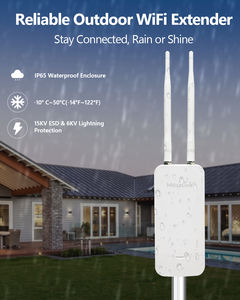 Mosslink AC1200室外无线扩展器远程双频5千兆赫 + <span class=keywords><strong>2</strong></span>.4千兆赫IP65防风雨信号增强器，适用于庭院农场房车 - Product Image 4