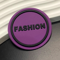 Écussons et badges personnalisés en PVC, silicone et caoutchouc 3D gaufré, lettres anglaises, écologiques, thermocollants
