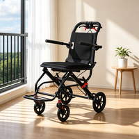 Fauteuil roulant de soins aux personnes âgées de qualité supérieure avec effet antidérapant et conception amortissante pour les déplacements quotidiens et les soins des seniors
