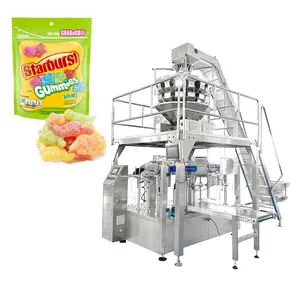 Automatic Rotary Snack Food Doypack Bag Gummy Candy Packing Machine Premade Pouch Gummy Packaging Machine