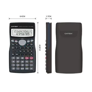 10 + 2 dígitos, 401 funções Calculadora solar calculadora gráfica científica calculadora CATIGA