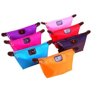Eco Friendly Organic Zipper Packaging Custom Logo Natural Recycled Make up Travel <b>Nylon</b> Pouch Cosmetic <b>Bag</b> for Women - Product Image 1