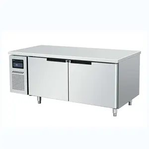 Refrigerador de bancada elegante com porta de vidro de aço inoxidável, serviço completo e design personalizado, refrigerador com rodas