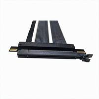 Câble d'extension PCIe 4.0 x16 pleine vitesse pour carte graphique GPU, carte mère, PC personnalisé