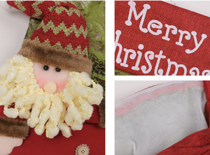 Joyeux <span class=keywords><strong>Noël</strong></span> Père <span class=keywords><strong>Noël</strong></span> Bonhomme <span class=keywords><strong>de</strong></span> neige Broderie Chaussettes Décorations d'arbre <span class=keywords><strong>de</strong></span> vacances Sacs cadeaux <span class=keywords><strong>de</strong></span> bonbons suspendus pour enfants - Product Image 6