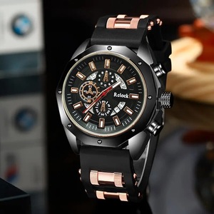 Reloj deportivo de pulsera para hombre <span class=keywords><strong>Shein</strong></span> - Lujo, cuarzo, correa de silicona, calendario, superventas transfronterizo, movimiento Seiko, ¡explosión de ventas en Temu! - Product Image 4