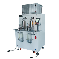 Machine de remplissage de cartouches semi-automatique à deux composants en acier inoxydable de 600 ml 1:1, contrôlée par PLC, pour la réparation des fissures du béton, adhésif