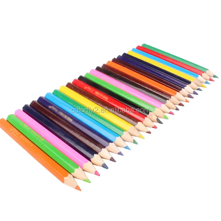 DOMS शीर्ष गुणवत्ता 7 इंच 12 रंग कार्यालय/स्कूल में लकड़ी के रंग पेंसिल कागज बॉक्स, colorpencil सेट