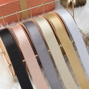 Cinta de Satén Personalizada de una Cara, Reciclada, con Purpurina Impresa, Verde, Rosa, Dorado, para Envolver Regalos, 25mm, Color Sólido, Decorativa - Product Image 5