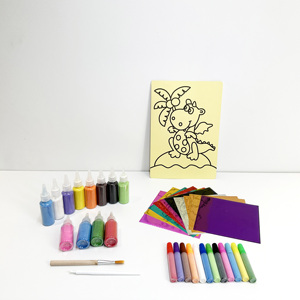 Sand Art Kit Artigianato per i bambini con 12 sabbie colorate fai da te dolci dipinti artigianali per bambini arti attività di apprendimento educativo - Product Image 6