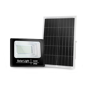 2026 <strong>Best</strong> High <strong>Power</strong> 12v/24v All One Integrated Outdoor Garden <strong>Solar</strong> Aluminum Battery <strong>Floodlight</strong> IP65 Waterproof 50w 100w - Product Image 1