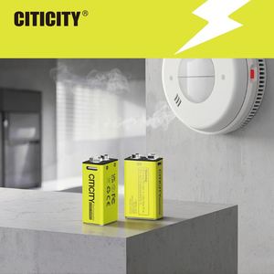 CITICITY High Capacity 1200mWh Type-C 9V Recharge Lithium Battery Low Self Discharge Long Shelf Life - Product Image 3