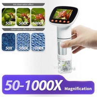 Mikroskop Digital Elektron Microlong CM3 Layar LCD IPS 2.0 Inci Pembesaran 1000X Video AVI 1080P Pencahayaan LED 8 Dapat Disesuaikan