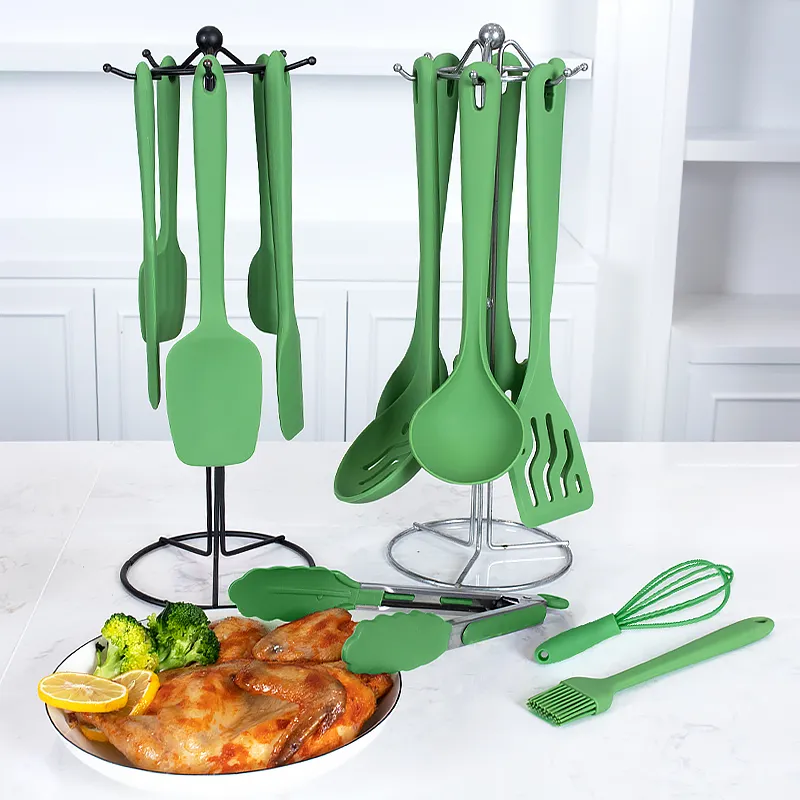 Nouveau produit ustensiles de cuisine en Silicone 14 pièces ensemble d'ustensiles de cuisine ustensiles de cuisine en Silicone ensemble d'ustensiles de cuisine