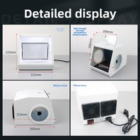 Boîte de protection anti-poussière pour sablage et polissage dentaire électrique, compatible avec l'oxyde d'aluminium, pour usage technique, 110V/220V