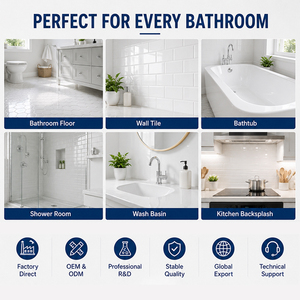 Acrylic Water-Based Eco-Friendly <strong>Tub</strong> Tile Refinishing Kit Quick-Dry <strong>Paint</strong> for Walls Floors Sinks Bathtubs &amp; Toilets - Product Image 3