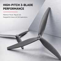 Hélice Gemfan 1510-3 381mm à 3 pales en fibre de verre et nylon, haute poussée pour drone UAV, multirotor, moteur 4218 660KV