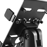 Approvisionnement d'usine Universel Carte De Crédit Terminal Machine Stand Noir En Plastique Rotatif Pos Titulaire Stand Anti-vol Sécurité Bureau