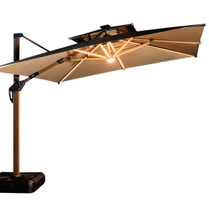 Sombrilla Romana de Aluminio Modelo <span class=keywords><strong>Delano</strong></span> con Protección Contra la Lluvia para Muebles de Exterior, Patio, Villa, Balcón y Terraza - Product Image 5