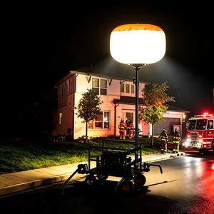 Lampadaire Électrique Portable sur Chariot à Roues avec LED Ballon Lumineux pour Éclairer Efficacement les Chantiers et les Zones Extérieures - Product Image 4