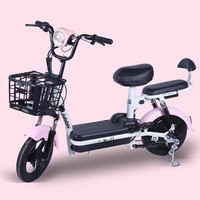 Vélo électrique à deux roues pour adultes Little Prince, 48V, cadre léger en acier à haute teneur en carbone, freins à moyeu avant/arrière, scooter 45-55 km