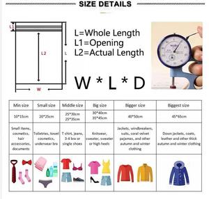 Sacchetti di indumento con <span class=keywords><strong>cerniera</strong></span> in alluminio personalizzati che confezionano indumenti in plastica lucida sacchetti con chiusura a Zip in metallo argento - Product Image 2