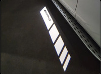 Pour mercedes-benz rétroviseur bienvenue lumière classe E/classe C Glb/Gle perruques lumière modifiée porte tapis atmosphère lumière