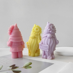 DIY 3D Christmas Snowman Candle Mold Silicone Soap Mold Christmas Santa Claus DIY <b>Craft</b> Art Handmade Soap Candle Wax Mould - Product Image 4