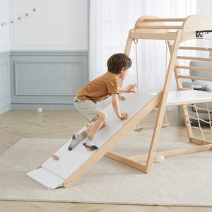 Asweets Khung Leo Núi Bằng Gỗ Hình Tam Giác Trong Nhà Cho Trẻ Em Trong Rừng Phòng Tập Thể Dục - Product Image 3