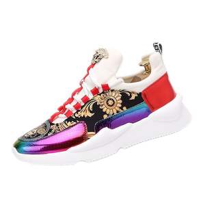 Chaussures pour hommes 2026 Nouvelle Tendance Luxe Léger Imprimé 3D Montantes Antidérapantes Embout en Acier Semelle Épaisse Décontractées Sportives Style Papa - Product Image 2