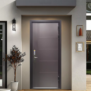 Porta d'<span class=keywords><strong>Ingresso</strong></span> in Acciaio dal Design Moderno e Semplice per Casa e Fabbrica, Stile Antifurto a Battente, per Applicazioni Esterne e Interne - Product Image 3