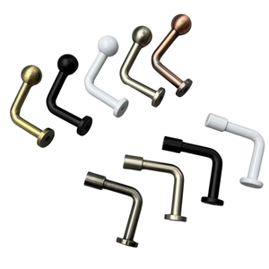 Crochets <span class=keywords><strong>de</strong></span> <span class=keywords><strong>rideau</strong></span> modernes en fer moulé monobloc en forme <span class=keywords><strong>de</strong></span> L, petits et à angle droit, pour Bar Mitzvah - Product Image 3