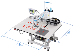 Jack M5+-F11AF13F25-X <b>Sewing</b> <b>Machine</b> Has <b>Sewing</b> Area of 800x350mm and Equipped with Hidden Laser Cutter - Product Image 4