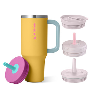 <span class=keywords><strong>2025</strong></span> Everich công suất lớn thép không gỉ đôi tường số lượng lớn 40oz xử lý cốc với rơm - Product Image 2