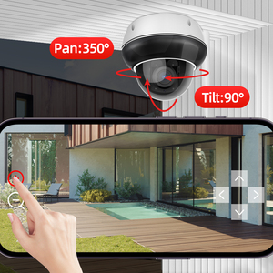 Caméra de sécurité dôme extérieure Regis Camhi avec WiFi 2.4G 5G, 5MP 8MP, zoom optique 5X, vision nocturne CMOS, audio bidirectionnel et vidéo - Product Image 2