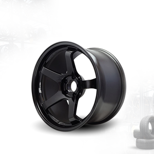3R ADVAN GT jdm ล้อรถยนต์อลูมิเนียมอัลลอย16x7 5H100แบบหลายก้านขอบ ET38 03652-V3สีดำมันวาว Malaysia - Product Image 5