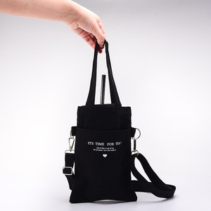 Bolsa Portavasos de Lona Reutilizable Personalizada, Ecológica, para Llevar Café, con Logotipo, para Botellas de Vino, Embalaje de Regalo - Product Image 4