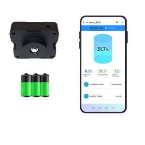 Moniteur de niveau de poubelle GPS intelligent 4G 3 mètres à piles pour le système de collecte des déchets urbains Surveillance des pages Web IoT - Product Image 1