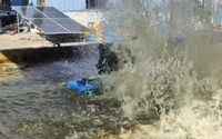 Aérateur solaire de roue à aubes à haute efficacité Aérateur de moteur à oxygène de ferme de poissons et composants de noyau de moteur