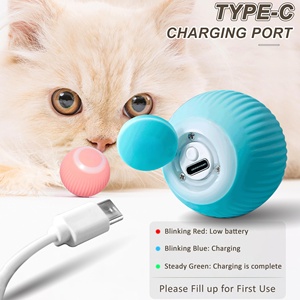 Jouets interactifs pour l'entraînement des chats, jouets à catnip auto-mobils, balle électrique pour animaux de compagnie, balle roulante automatique, jouets intelligents pour chats - Product Image 4