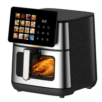 Freidora de Aire Digital de 8L con Doble Calentamiento, Ventana Visible y Pantalla Táctil, 2200W, 16 Programas, OEM CE - ¡Gran Oferta!