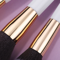 En stock, blanc, 32 pièces, ensemble de pinceaux à maquillage avec manche en bois, fond de teint, blush, pinceaux cosmétiques en vrac, ODM/OEM pour femmes